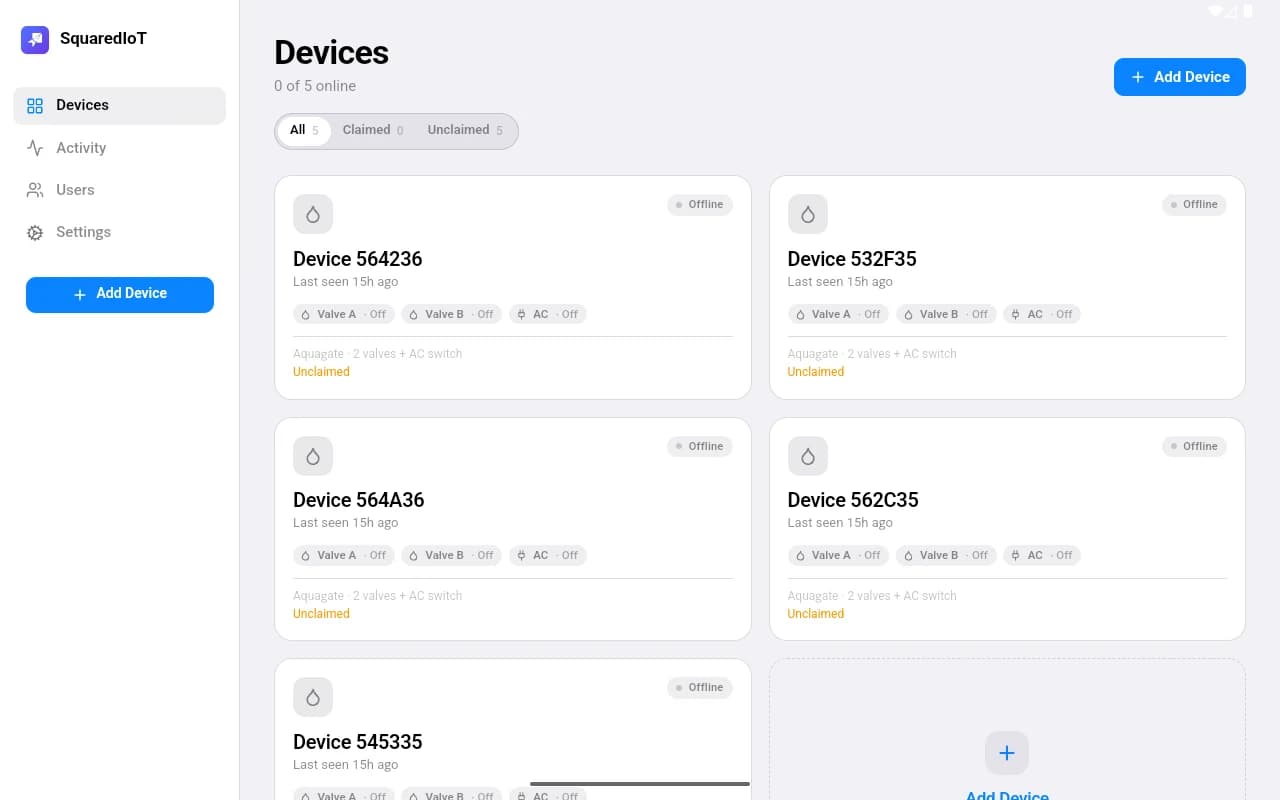 Live sensor data, always in sync