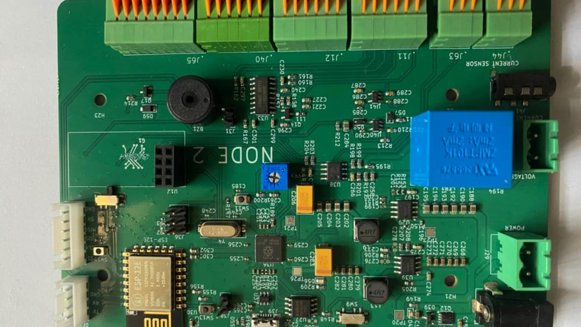 Squared NODE2 power-sensing board