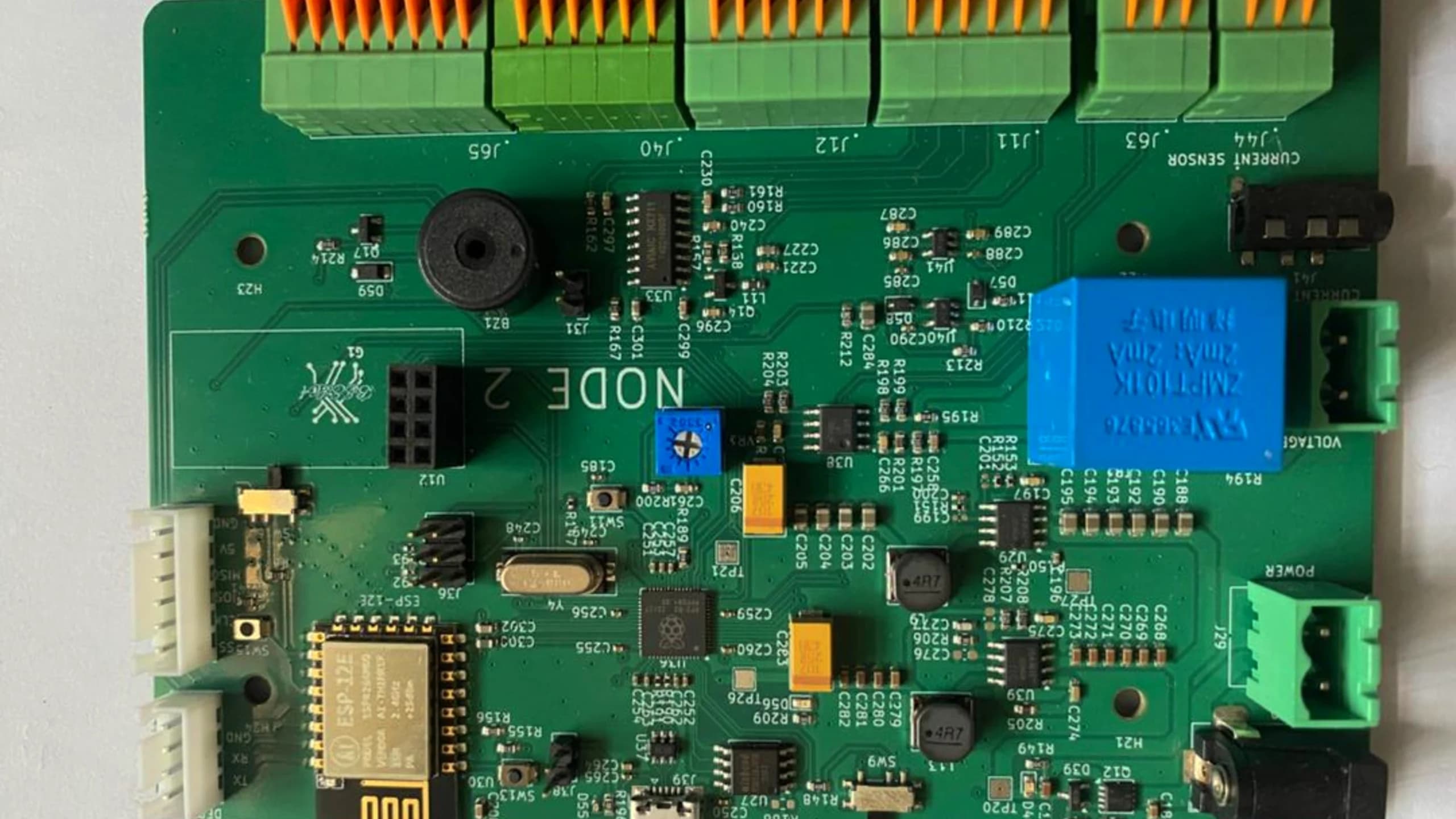 Squared NODE2 power-sensing board