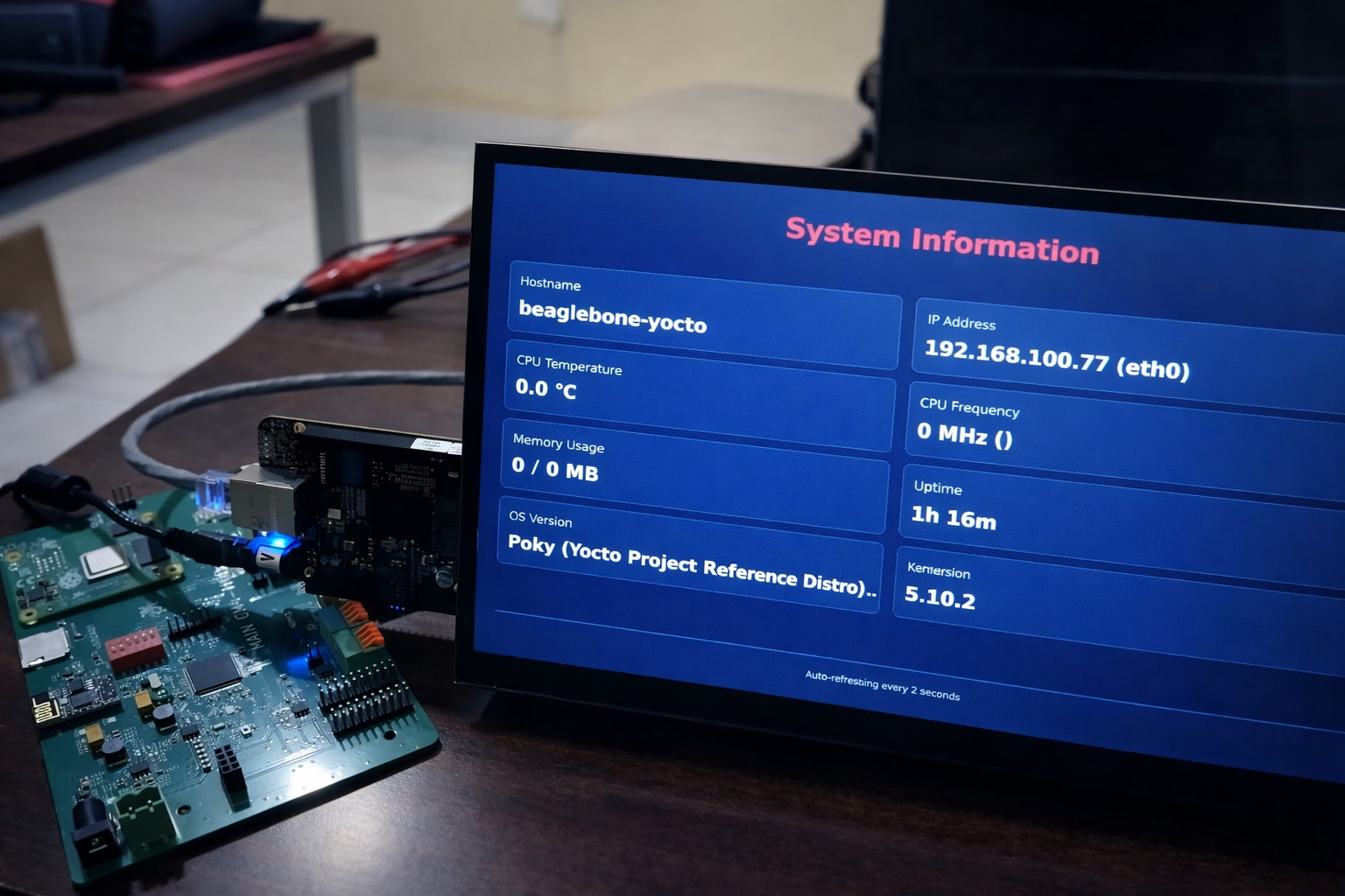 LVGL GUI on microcontroller